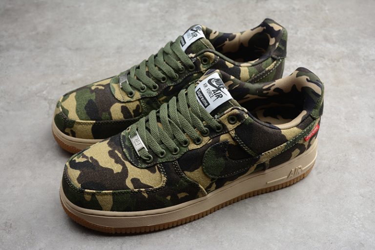 Supreme x Nike Air Force 1 Camouflage 573488-330 – Men Air Shoes