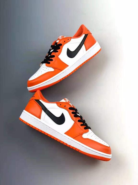 2021 New Drop Air Jordan 1 Low OG Shattered Backboard Orange White Black Sneaker CZ0790-801 